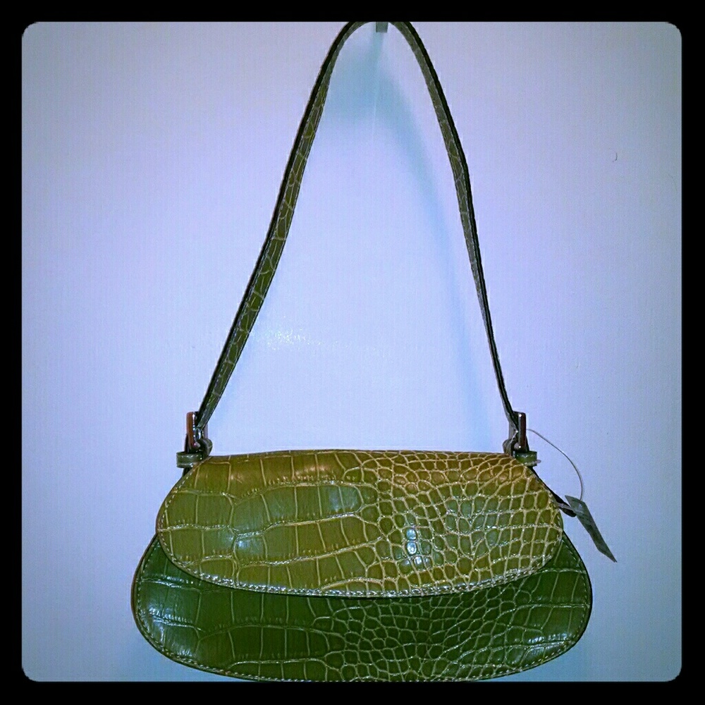 Vintage Beautiful Shoulder Handbag green Purse